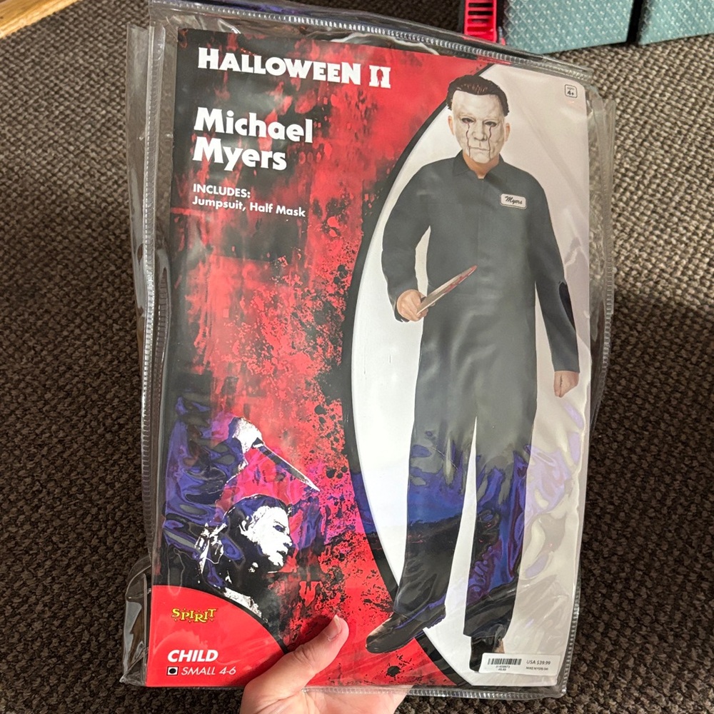 Spirit Halloween II Michael Myers Child Costume - Black